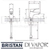 Bristan Vantage Bathroom Basin Taps Dimensions